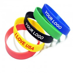 12 Colors Silicone Custom Wristbands