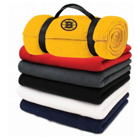 Embroidered Carry-A-Long Fleece Blanket